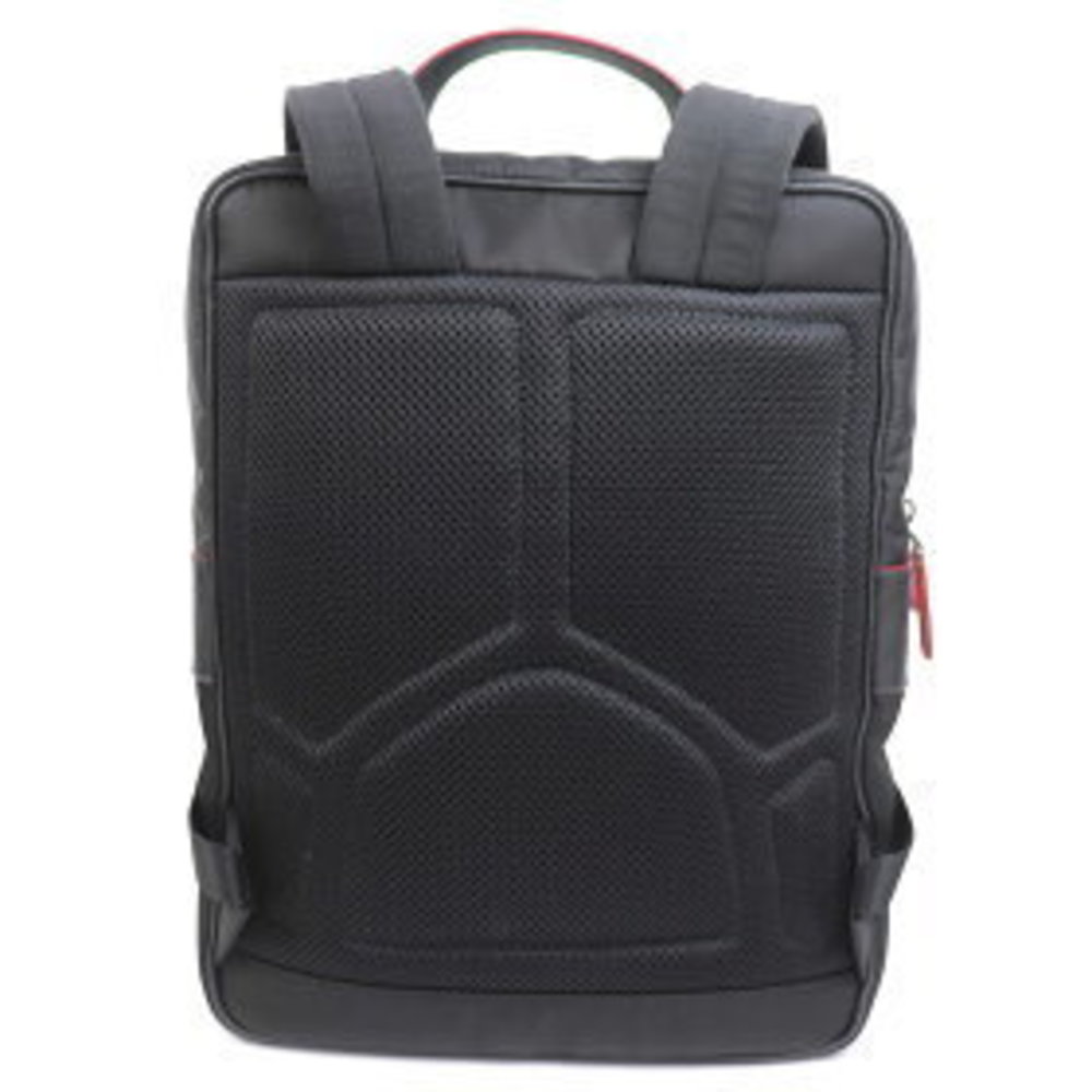 Prada Triangle Square Backpack Testo Nylon Saffia… - image 2